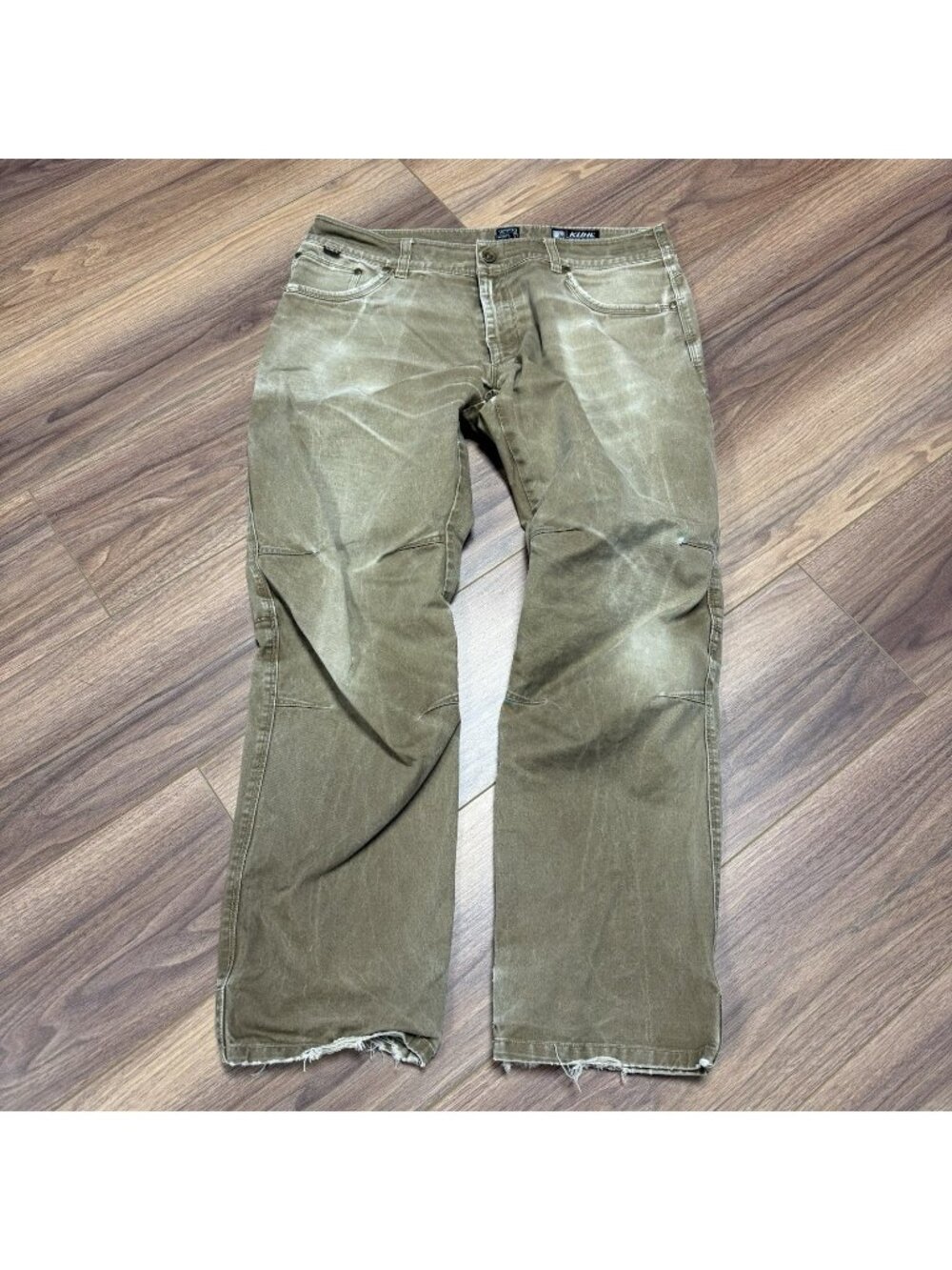 Kuhl Rydr Hiking Canvas Pants Mens 36x32 Vintage Patina Dyed